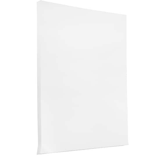 JAM Paper Glossy White 11" x 17" 32lb. Double-Sided Cardstock Paper, 100 Sheets